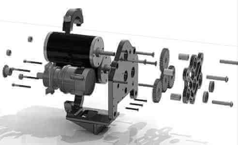 Motor de avião em CAD